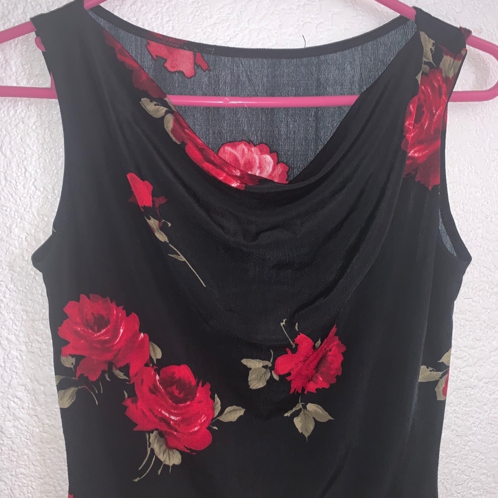 Floral, slik/soft material